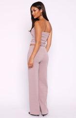Happy It Happened Pants Pink/Blue Stripe