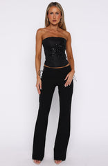 Hello Lover Pants Black
