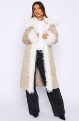 Help Me Down Coat Beige