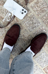 Judson Loafers Chocolate Faux Suede