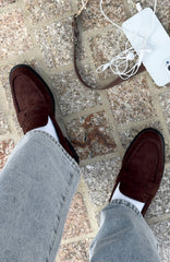 Judson Loafers Chocolate Faux Suede
