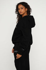 Know What You Want Oversized Hoodie Black