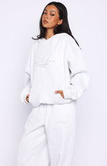 Know What You Want Oversized Hoodie Grey Marle