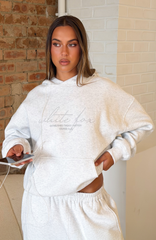 Know What You Want Oversized Hoodie Grey Marle