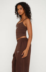 Know What You Want Singlet Top Chocolate