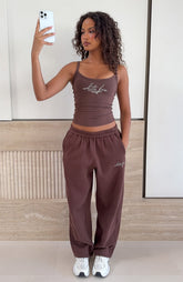 Know What You Want Singlet Top Chocolate