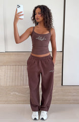 Know What You Want Singlet Top Chocolate