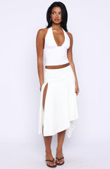 Losing What We Had Midi Skirt White