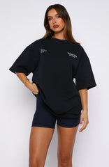 Midnight Chill Oversized Tee Navy