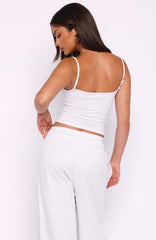 Off The Field Singlet Top Grey