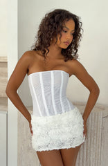On My Wishlist Mini Skirt White