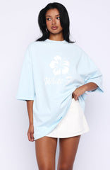 Own Your Glow Oversized Tee Blue