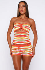 Past Curfew Strapless Knit Top Sugar And Sweets