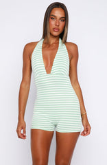 Perfect Date Playsuit Green
