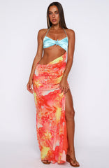 Prove Me Wrong Maxi Dress Peachy Heat