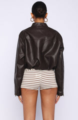 Put In Effort Jacket Chocolate