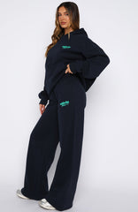 Release 15 Kiana Wide Leg Sweatpants Navy