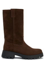 Rita Boots Chocolate Faux Suede