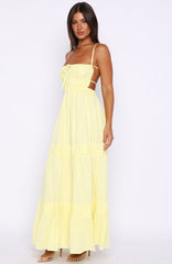 Rumour Has It Maxi Dress Lemon