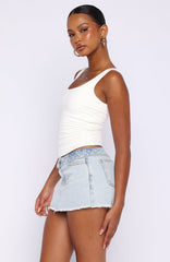 Shining In The Desert Denim Skirt Glacier Blue