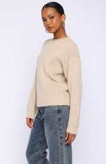 Snow Dreams Knit Sweater Oat