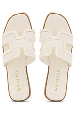 Sophia Canvas Sandals Cream/Natural