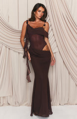 Starlight Affair Maxi Dress Chocolate