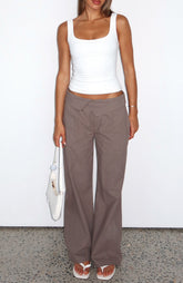 Starlight Riot Low Rise Pants Mocha