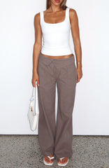 Starlight Riot Low Rise Pants Mocha