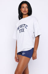 Starting Fresh Oversized Tee Grey Marle