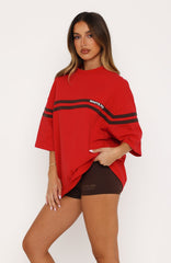 Studio 17 Emmie Oversized Tee Red