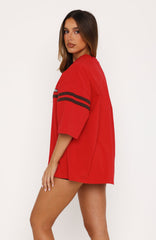 Studio 17 Emmie Oversized Tee Red