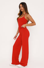 Studio 17 Lila Wide Leg Pants Red