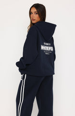 Studio 17 Spencer Oversized Hoodie Navy
