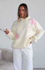 Sunkissed Bloom Oversized Hoodie Lemon