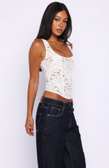 Sunset Kisses Bustier White