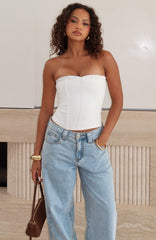 Sweet Drift Strapless Bustier Cream