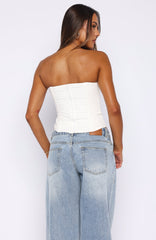 Sweet Drift Strapless Bustier Cream