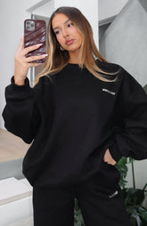 Test Drive Oversized Sweater Black