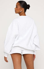 Test Drive Oversized Sweater Grey Marle