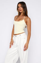 Timing Is Right Halter Top Lemon