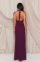 Twilight Temptation Maxi Dress Plum