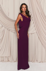 Twilight Toast Maxi Dress Plum