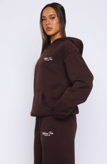 Verano Sixteen Lilia Oversized Hoodie Chocolate