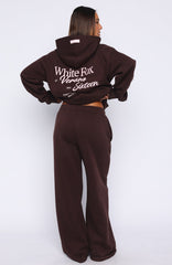 Verano Sixteen Lilia Wide Leg Sweatpants Chocolate