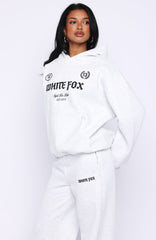 Vibe Too High Oversized Hoodie Grey Marle