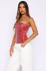 Want One Thing Strapless Sequin Bustier Fleur De Lune