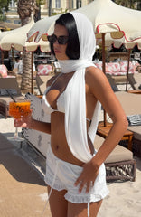 Slow Touch Relaxed Shorts White