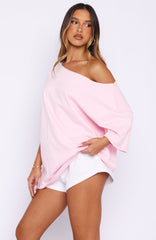 Wishing For It Off Shoulder Oversized Tee Posy