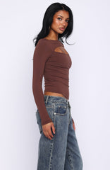 You Just Get Better Long Sleeve Top Expresso